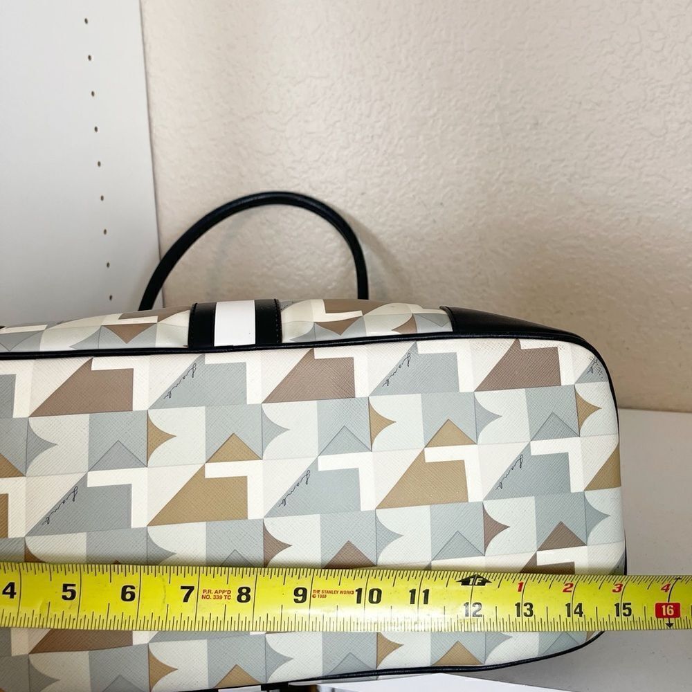 L.A.M.B. by Gwen Stefani Y2K Marsala Cambridge bowling bag style handbag - Picture 8 of 16